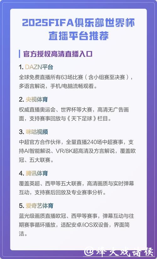 免费在线观看世界杯赛事直播全平台推荐